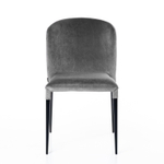 Стул Albert (Альберт), бархат серый 27
