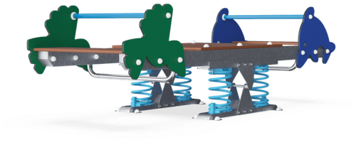 Горизонтальные качели на пружинах