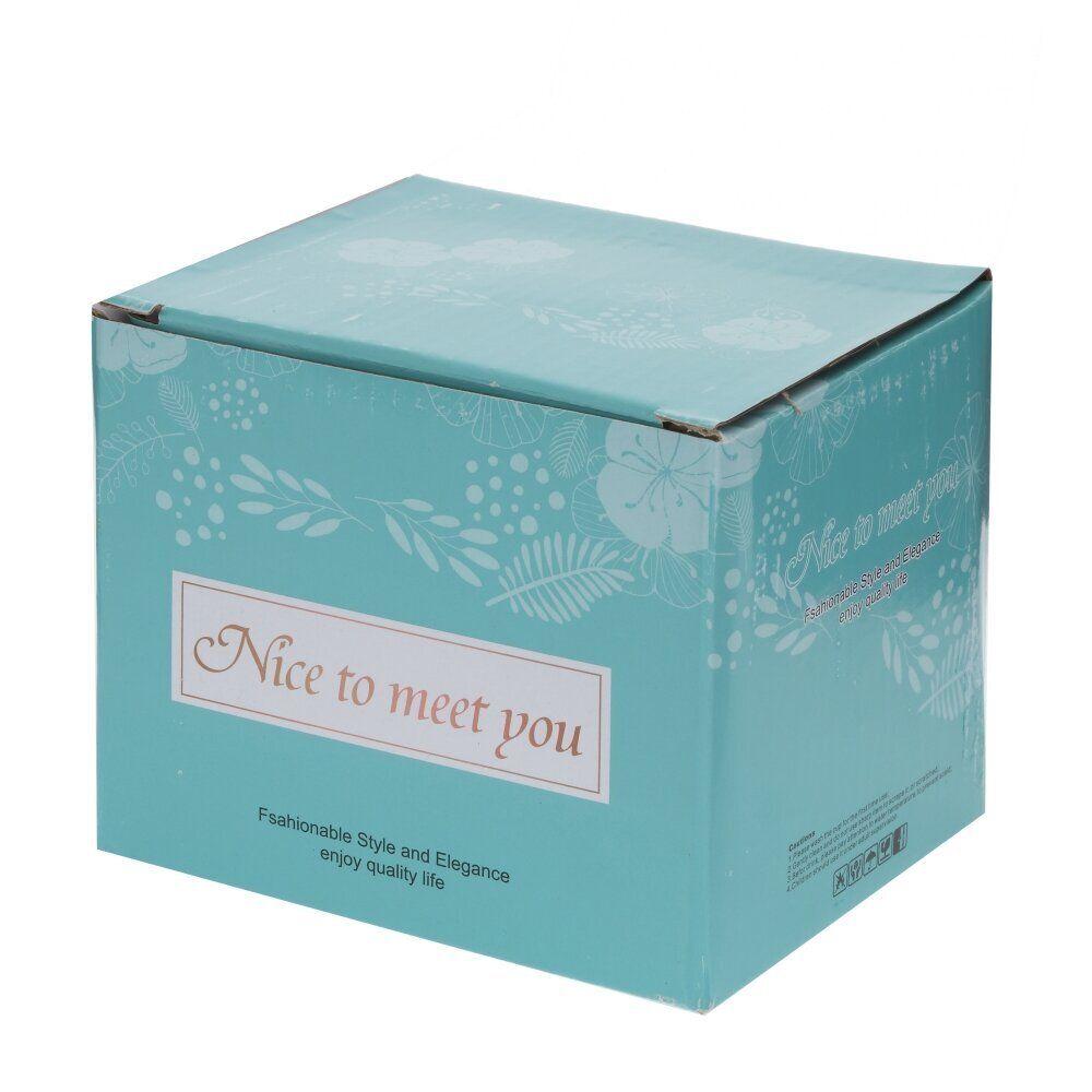 GAEM Кружка с крышкой и ложкой, 350 мл, L14 W9 H10 см