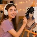 Картина по номерам Клинок рассекающий демонов Иноске Хашибира