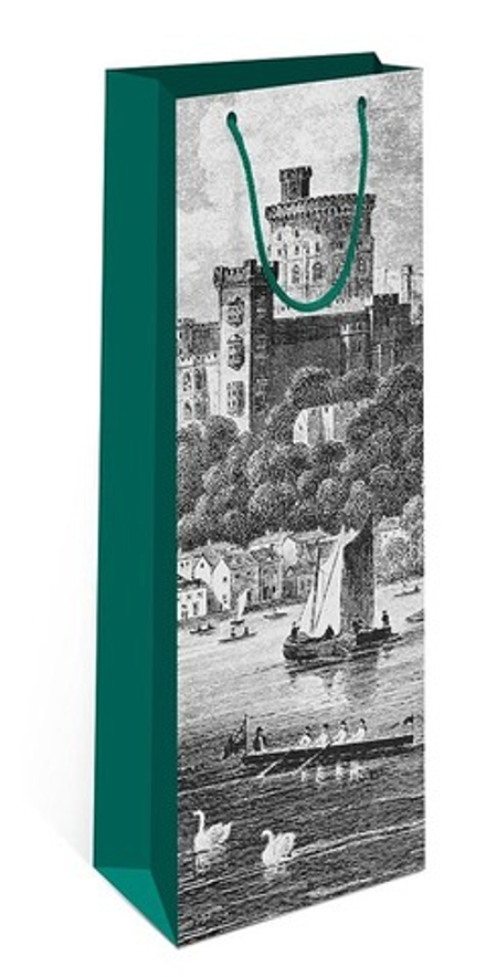 Пакет подарочный для вина, Городской пейзаж, 36*12*9 см, 1 шт.