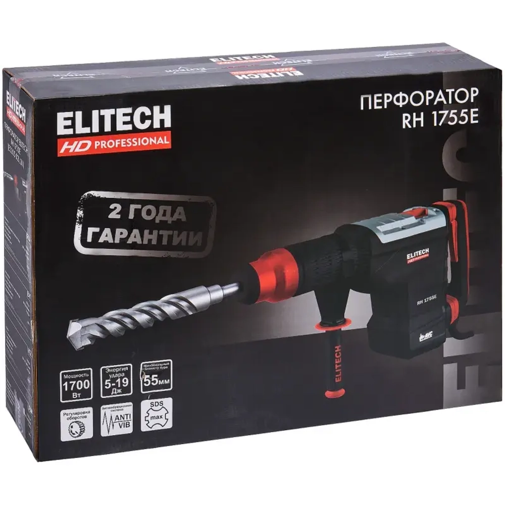 ELITECH RH 1755E (E2205.021.01) перфоратор 204002