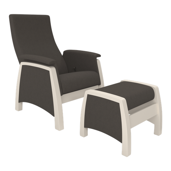 Кресло-глайдер 101 с пуфом