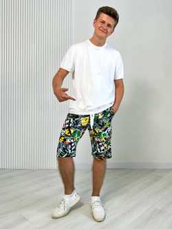 Шорты для мальчика подростковые "Слова"