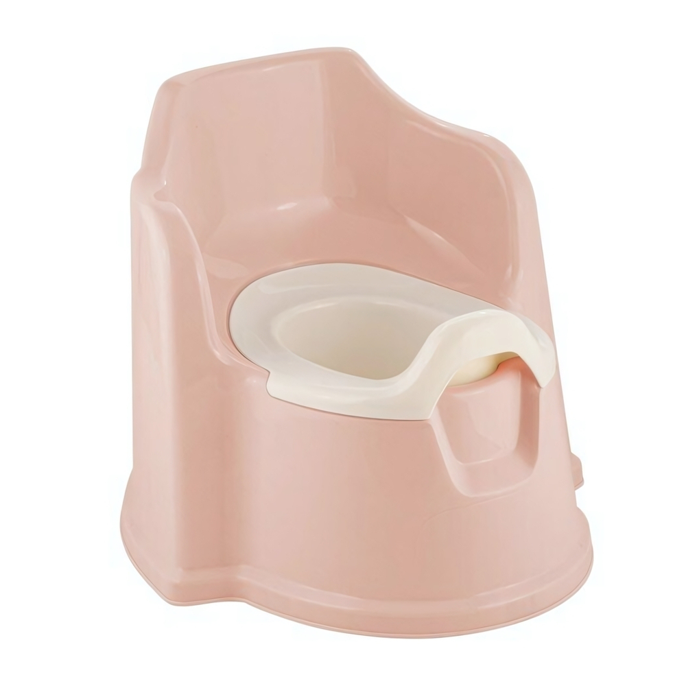 Горшок детский с высокой спинкой Lalababy Protect Me розовый зефир