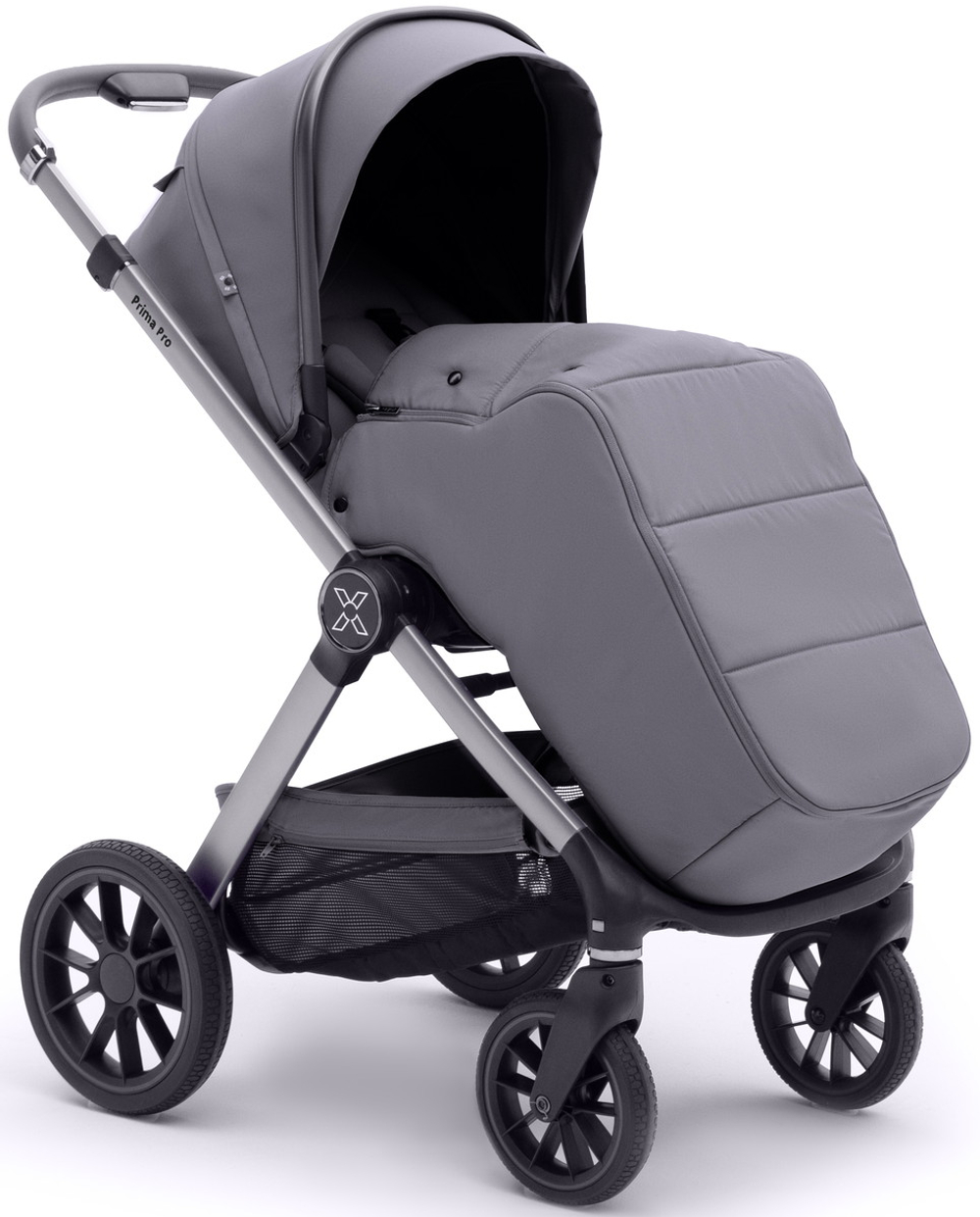 Коляска Agex Prima Pro 3 в 1 с автокреслом i-Safe Grey APS214 Sora серый