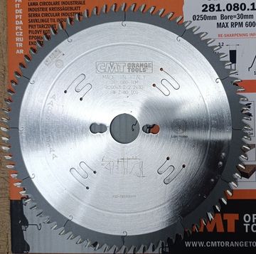 Диск пильный по дереву (250х30х3.2/2.2 мм; Z=80) CMT 281.080.10M