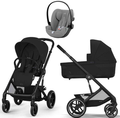 Коляска Cybex Balios S Lux BLK 2025 Cloud G i-Size Stone Grey Plus 3 в 1 Moon Black