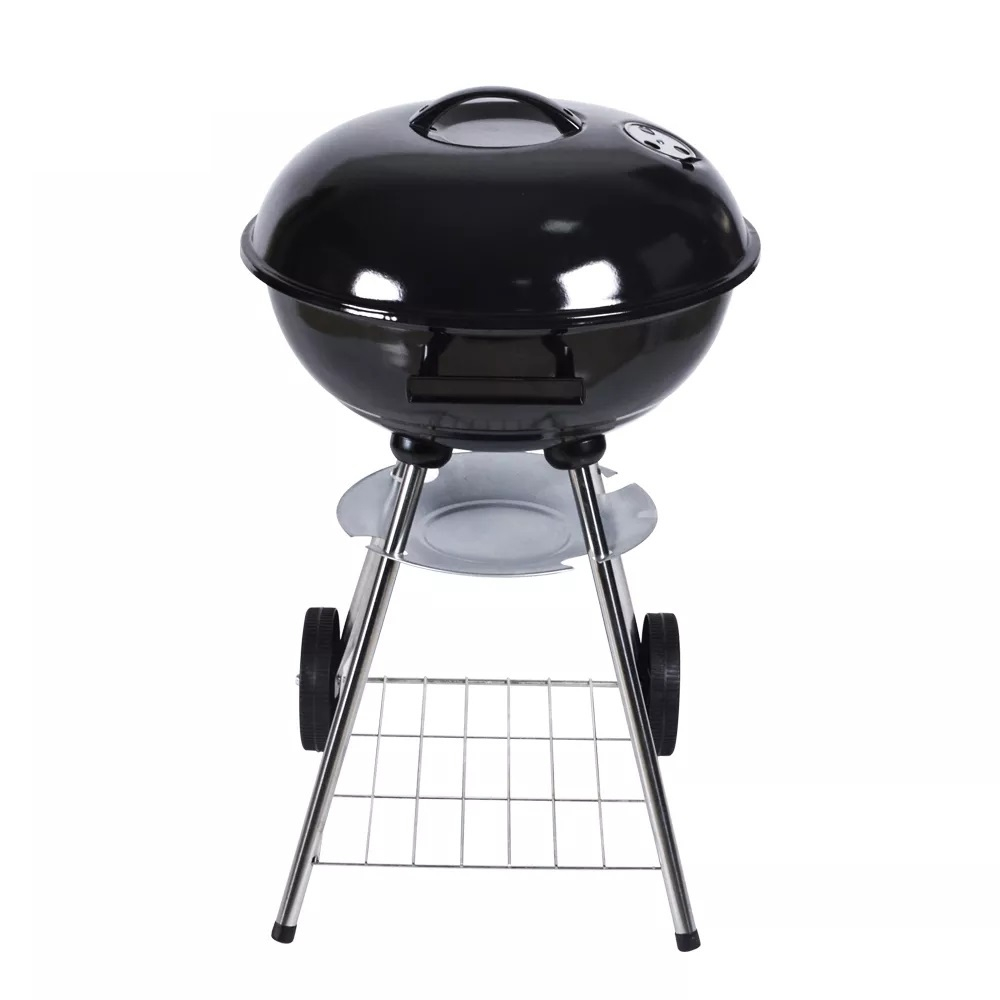 Угольный гриль барбекю портативный на колесиках Grill BBQ 51х44х77 см