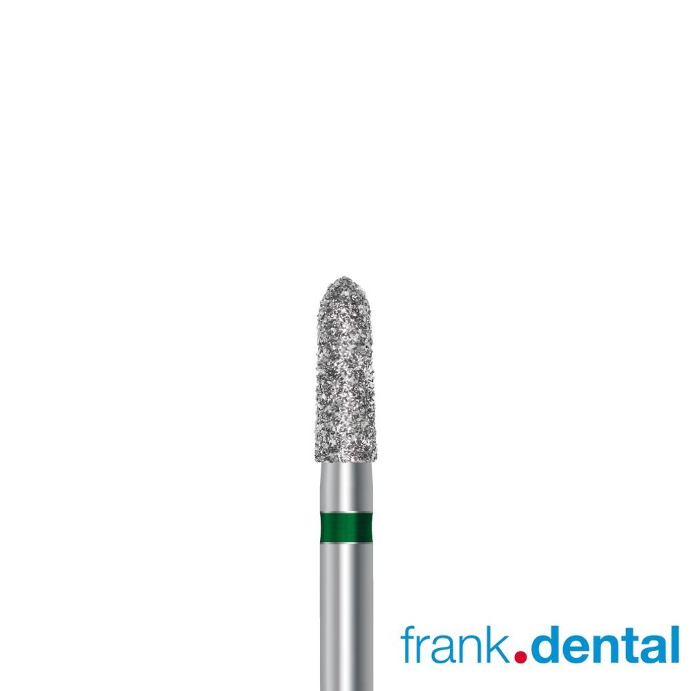 Бор алмазный зеленый  Frank Dental типа FG - D.877K.021.G.FG