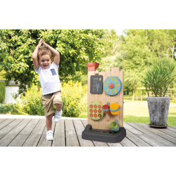 Развивающая доска-бизиборд Smoby Life 840301 двусторонняя 29 элементов для детей от 2 лет — фото 6