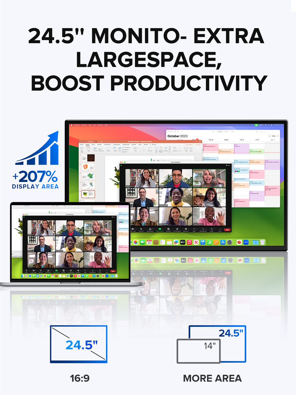 24.5" Портативный игровой монитор UPERFECT Umax25 Pro 2560x1440, 240 Гц, IPS