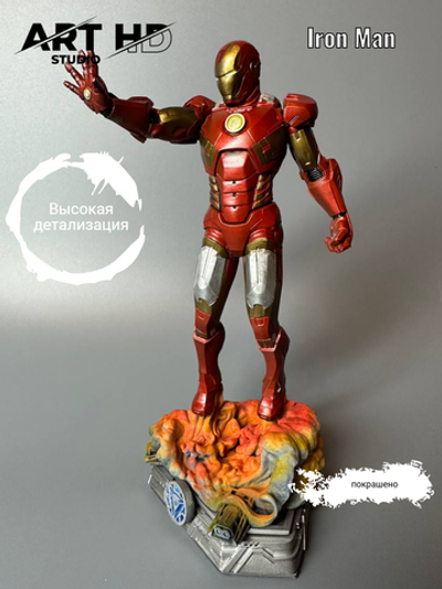 Iron Man Marvel Железный человек фигурка (окрашена)
