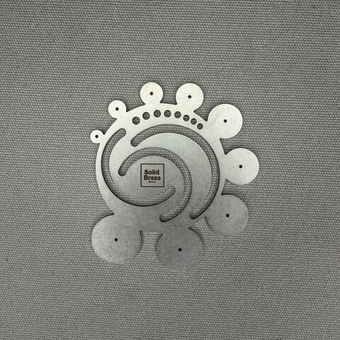 Шаблон-линейка радиусов V1, нерж. сталь