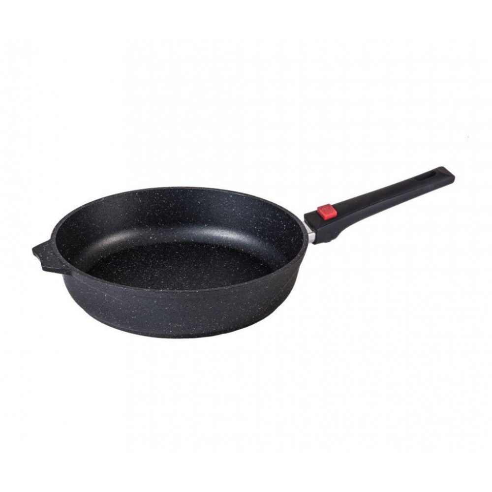 Сковорода алюминий, 22 см, антиприг, Мечта, Гранит black Induction Pro, 022802И, съем руч, индукц
