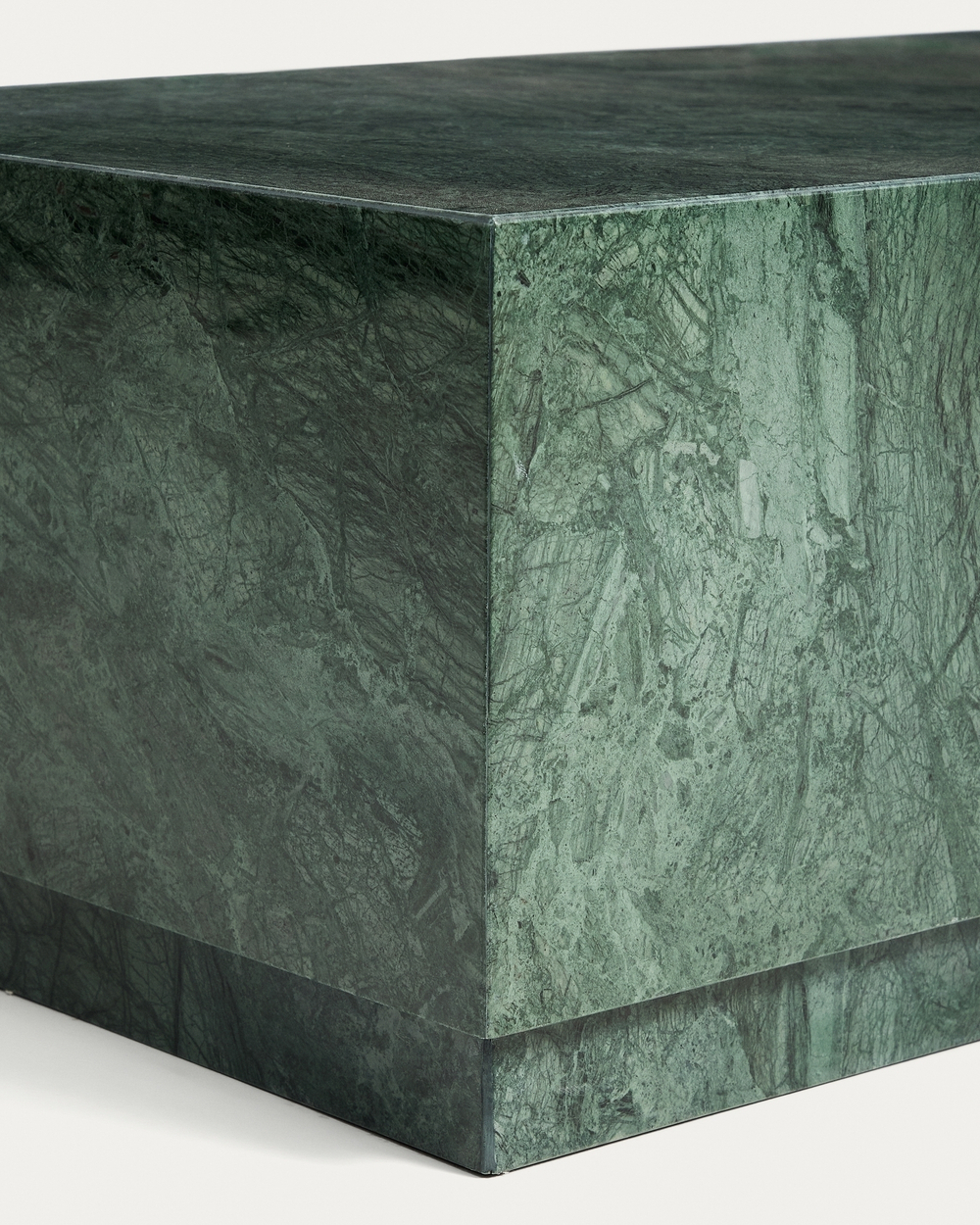Журнальный столик Sorein из зеленого мрамора 100 x 50 см