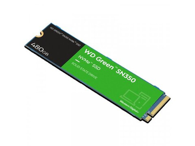 SSD накопитель Western Digital WD Green SN350 480ГБ, M.2 2280, PCIe 3.0 x4, NVMe [WDS480G2G0C]