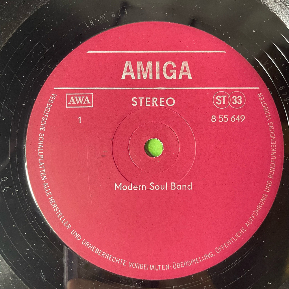 Винтажная виниловая пластинка LP Modern Soul Band Meeting (ГДР 1979)