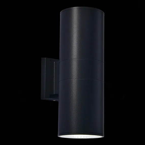 SL074.411.02 Светильник уличный настенный ST-Luce Черный/Черный LED 2*8W 4000K TUBO