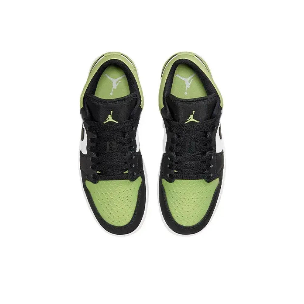 Женские кроссовки Air Jordan 1 Low SE 'Vivid Green Snakeskin' DX4446-301