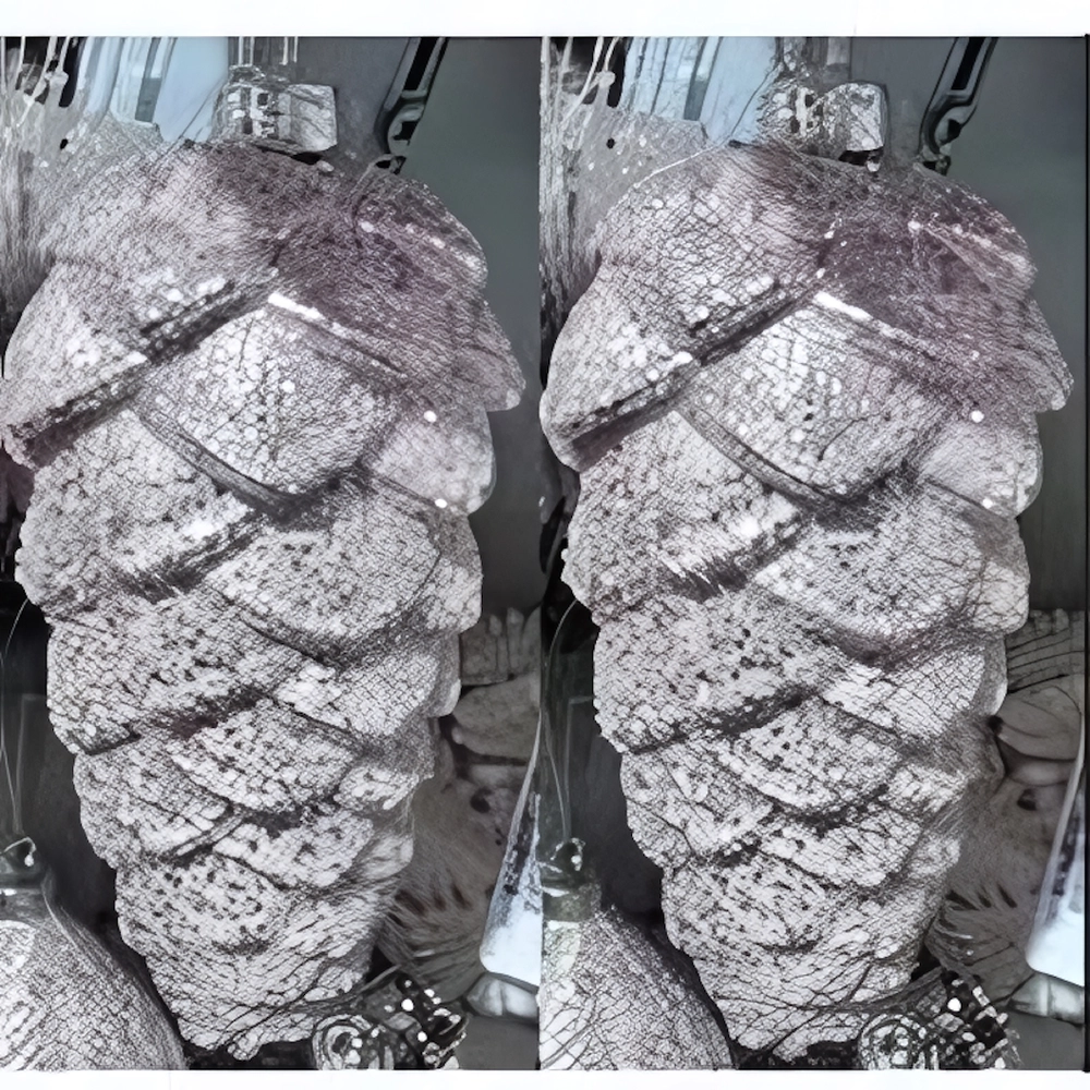 Ёлочные игрушки VERSAILLES «Снежные шишки» 14*6 см (набор 2 шт), Белый/золото