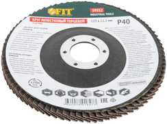 Диск наждачный лепестковый для УШМ, 125х22,2 мм, Р40 FIT IT 39552