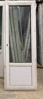 Дверь балконная пластиковая Б/У 2080(в) x 740(ш)