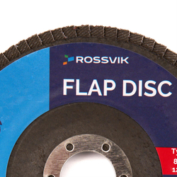 Круг шлифовальный лепестковый ROSSVIK 125*22мм 120 Grit. Тип29, Zr, 80м/с, 12250об/мин