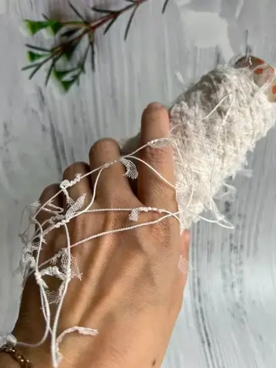 пряжа для вязания травка пушистая сетка