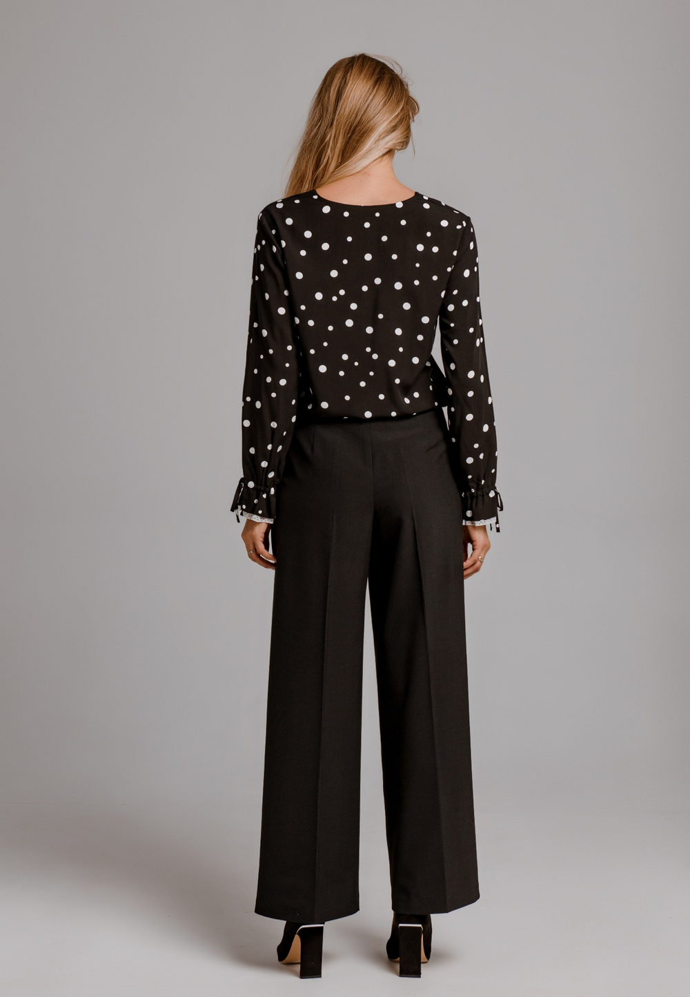 Вискозная блуза в горох Тамбовчанка