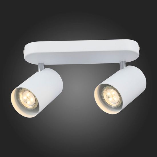 SL597.501.02 Спот ST-Luce Белый, Хром/Белый GU10 LED 2*7W Потолочные светильники