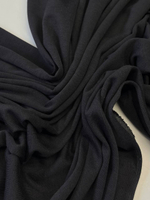 Трикотаж хлопок с шелком черный