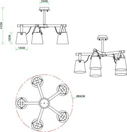 Потолочная люстра Arte Lamp