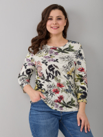 Лонгслив ЛНв-306/молоко-акварельгортензия