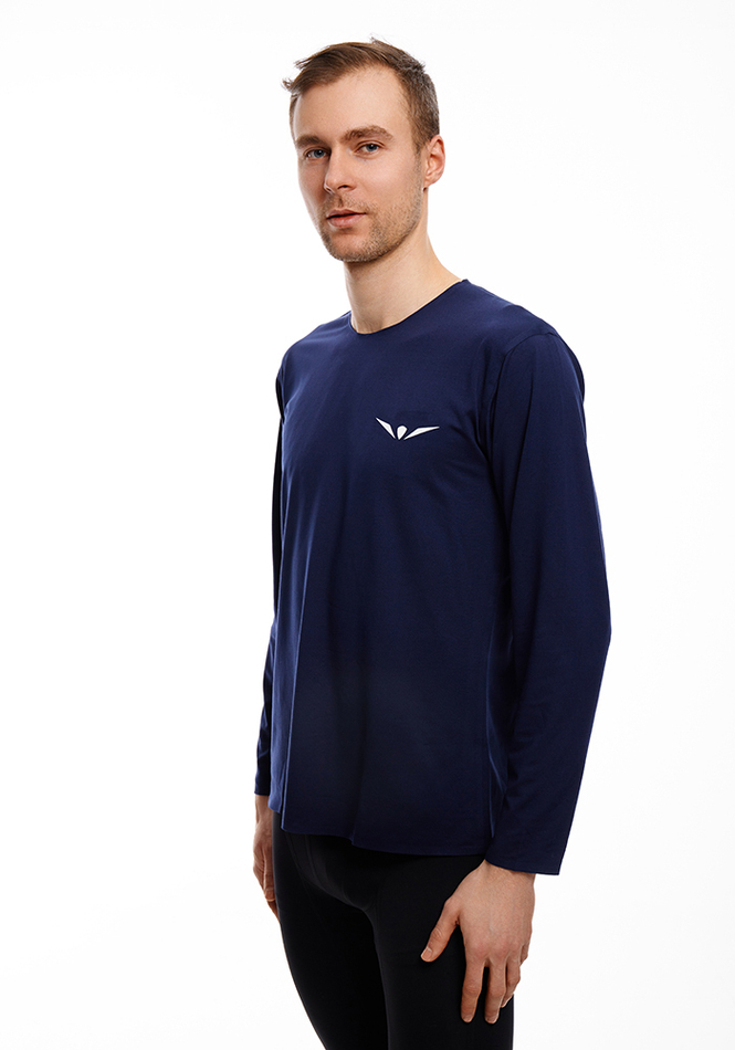 ЛОНГСЛИВ УТЕПЛЕННЫЙ МУЖСКОЙ WARM LONG SLEEVES TEE | DEEP BLUE