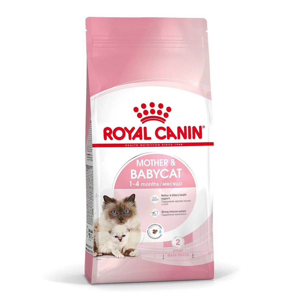 Сухой корм Royal Canin Mother&Babycat для котят в период первой фазы роста и отъема, беременных и кормящих кошек Сухой корм Royal Canin Mother&Babycat для котят в период первой фазы роста и отъема, беременных и кормящих кошек
