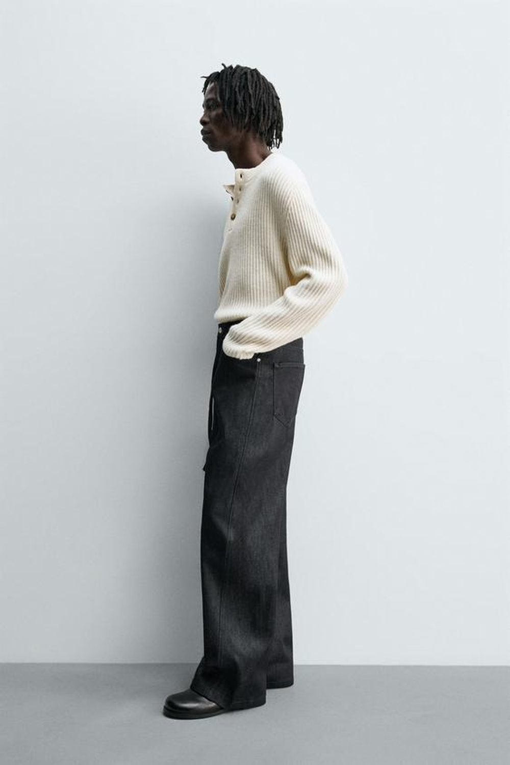 ZARA ДЖИНСЫ RELAXED FLARE FIT, ИНДИГО