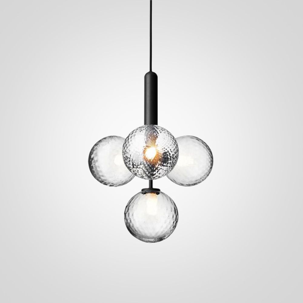 Подвесной светильник RAFFIN 4 Transparent Black