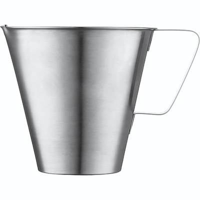 Кувшин мерный «Проотель»;сталь нерж.;1л;D=14,5,H=13см;серебрист. (Цвет: серебристый)