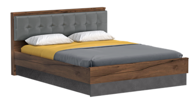 Спальный гарнитур Глазго Кровать 160 х 200 с ортопедическим основанием + бельевой ящик для хранения