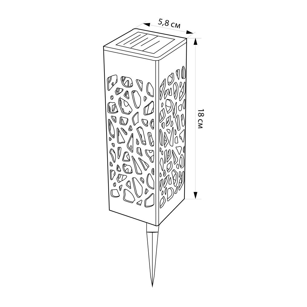 USL-S-818-PT180 MAGIC-1 Садовый светильник на солнечной батарее Магия-1. 1 светодиод. Теплый белый свет. 1xААA Ni-Mh аккумулятор в-к. IP44. TM Uniel