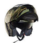 Шлем интеграл Royal Enfield, цвет - камуфляж-оливковый матовый, размер - L (600 мм), арт. RRGHEP000588 (HESS22015MATT BLACK & OLIVE)