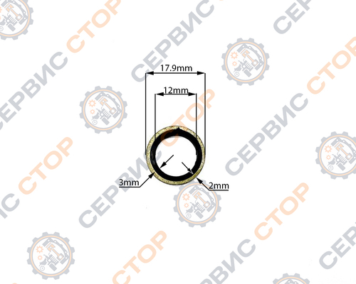 Шайба топливопровда низкого давления (прорезиненая) 14*19*2 180/190N