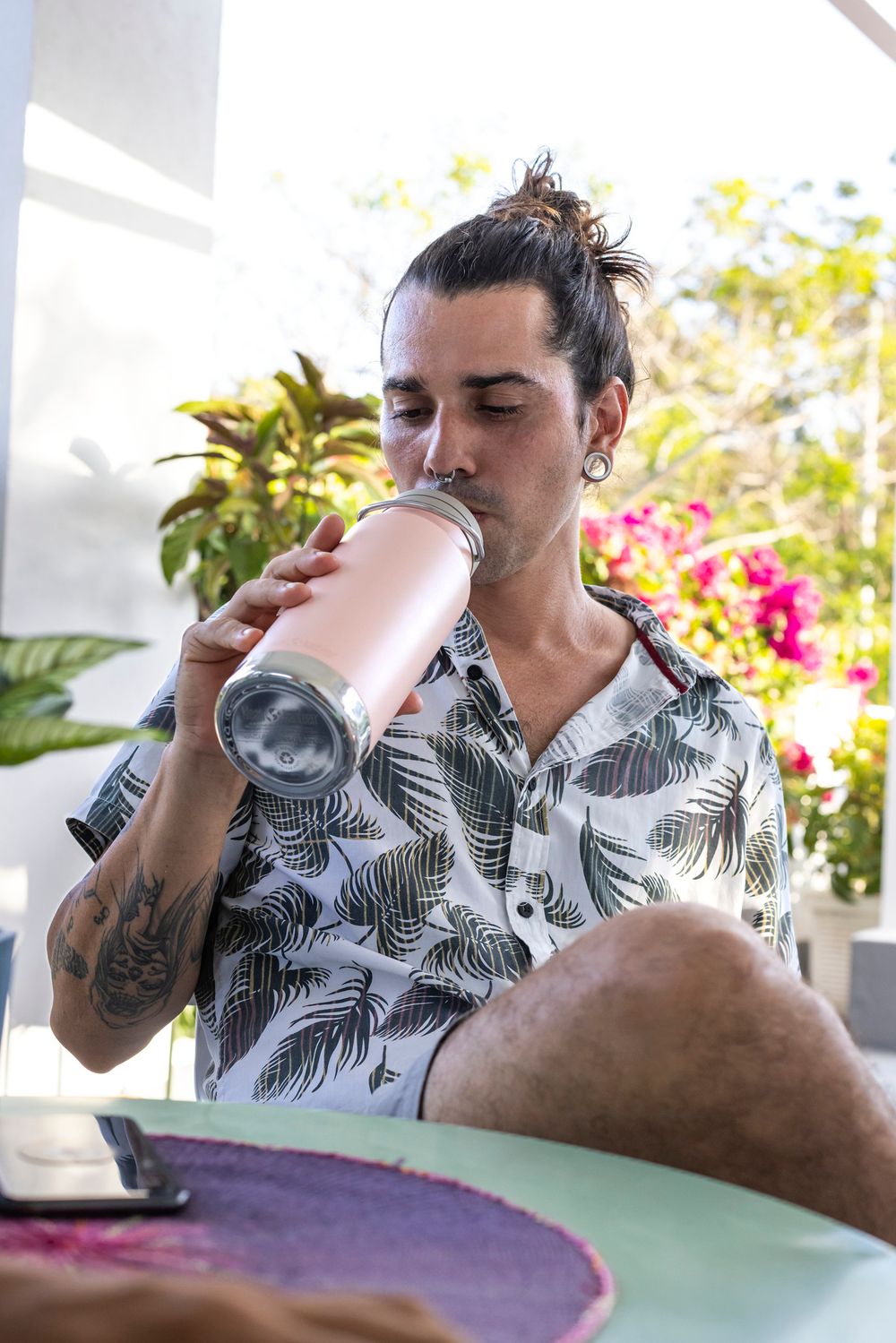 Термобутылка Klean Kanteen TKWide Twist Cap 32oz (946 мл) Peach Parfait