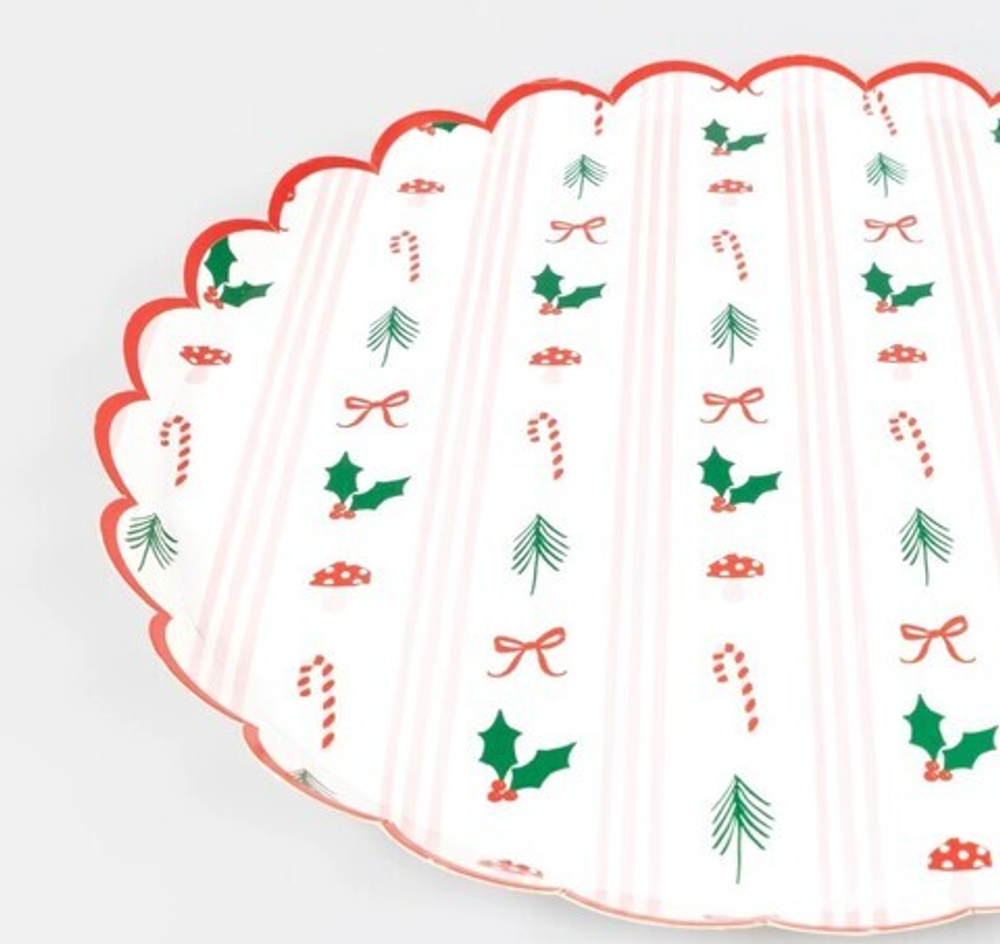 Тарелки большие "Рождество" 8 шт. (2025)