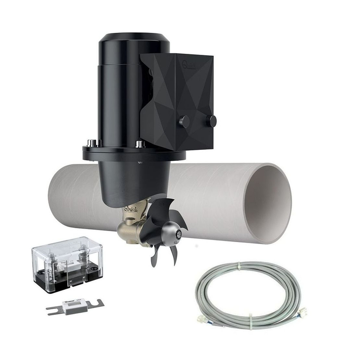 Подруливающее устройство Quick, D110mm, 25KGF, 12 В, (TCDEX08 - TNL 1000mm)