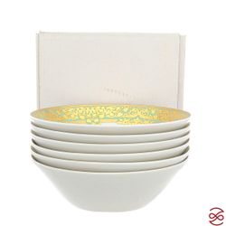 Набор салатниц Falkenporzellan Natalia seladon gold 18см(6 шт)