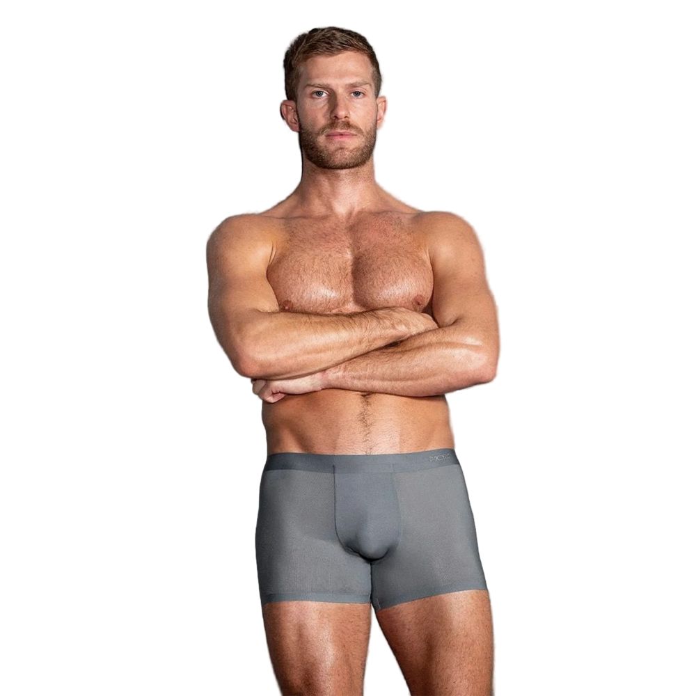 Мужские трусы боксеры серые HOM H-Fresh 40-2592-00ZU