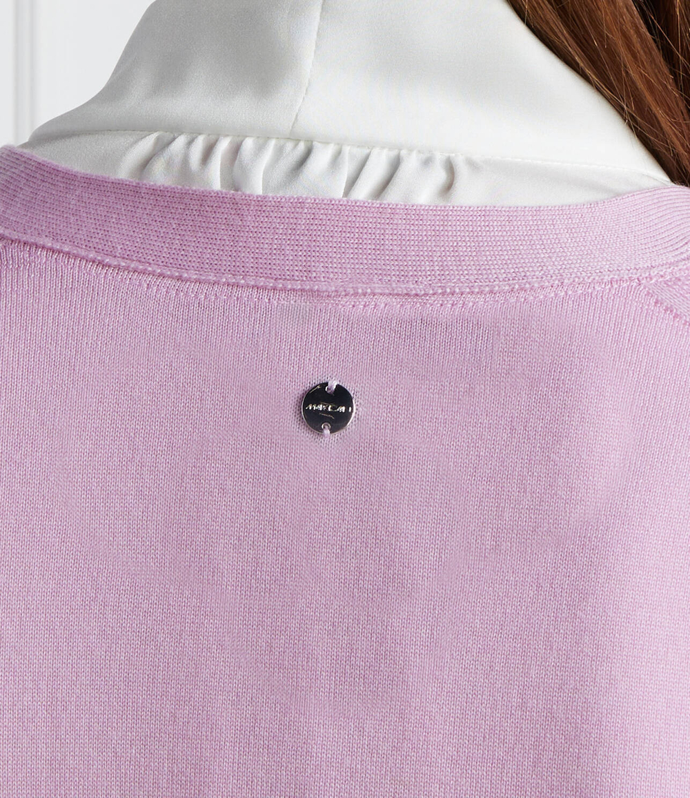 Хлопковый кардиган Marc Cain - лавандовый (WC 39.10 M73)