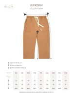 Брюки прямые Mjölk Camel